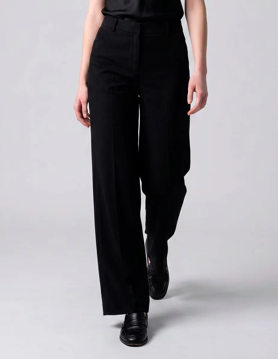 Pantalón relaxed wide leg para mujer