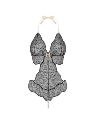 Body cuello Halter escote V para mujer