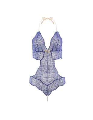 Body cuello Halter escote V para mujer