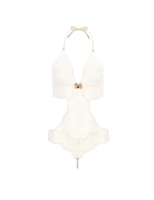 Body cuello Halter escote V para mujer