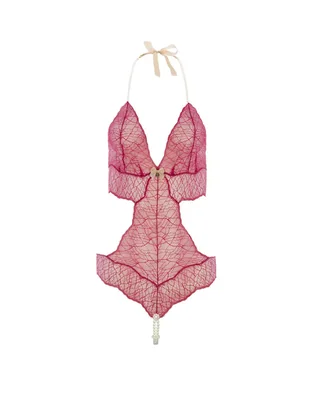Body cuello Halter escote V para mujer
