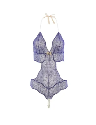 Body cuello Halter escote V para mujer