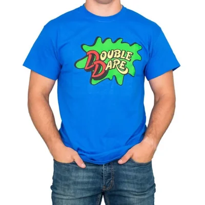 Camiseta DOUBLE DARE con logo azul para adulto