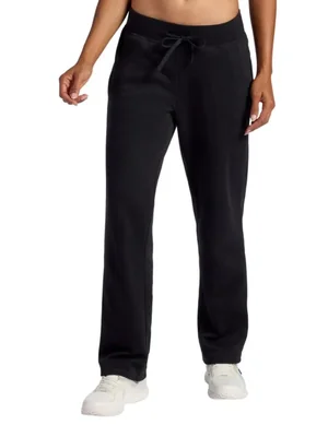 Pantalón HEAD de pierna recta talla media negro forro polar