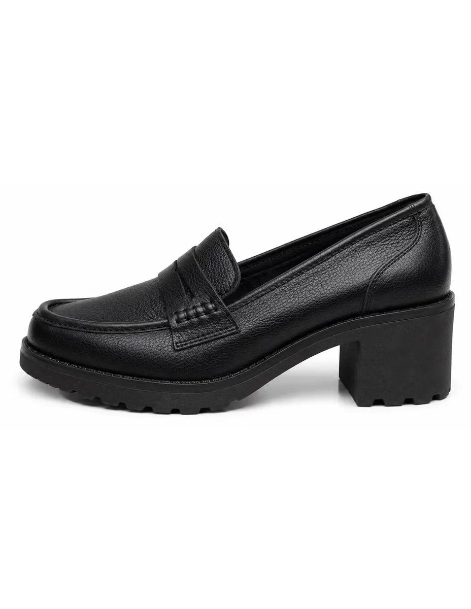 Mocasín mocasín de piel para mujer