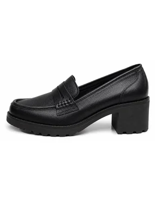 Mocasín mocasín de piel para mujer