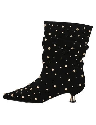 Bota arriba del tobillo de piel para mujer