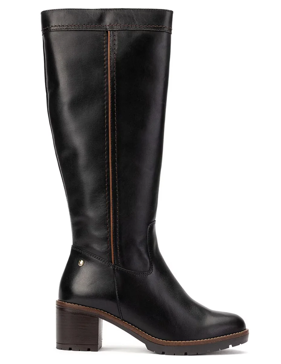Bota abajo de la rodilla de cuero para mujer