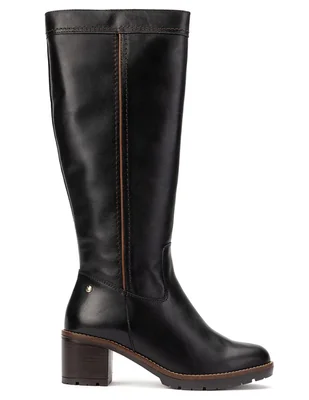 Bota abajo de la rodilla de cuero para mujer