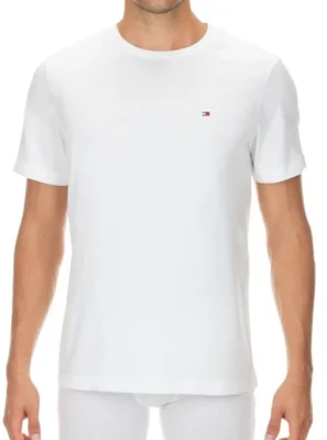 Camiseta Tommy Hilfiger X-Large Blanca de Cuello Redondo