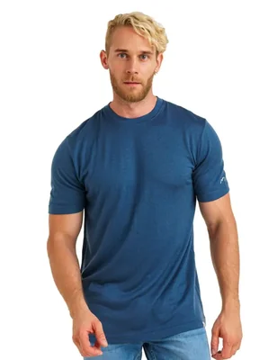CAMISETA Merino.tech XL Azul Denim 180 g/m²