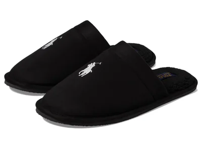 Zapatilla Polo Ralph Lauren Klarence Scuff Para Hombre Negro Crema Talla 11 - Venta Internacional.