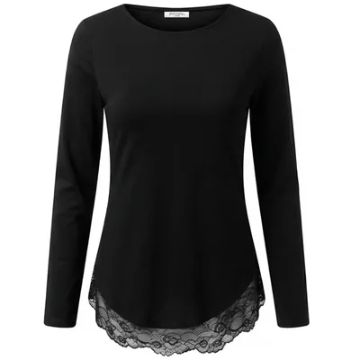 Blusa con Encaje en Ruedo Philosophy Woman para Mujer Casual