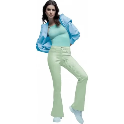 Jeans casual dama verde Atmosphere Dnm modelo 70LI