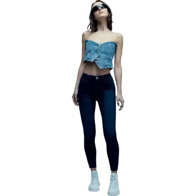 Jeans casual dama azul indigo Atmosphere Dnm modelo NR01