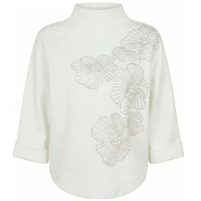 Suéter Cuello Mao con Pedrería Philosophy Woman para Mujer Casual