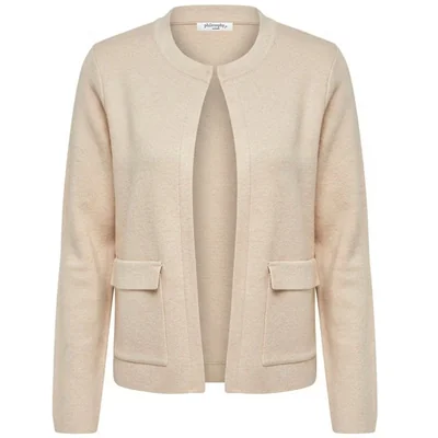 Suéter Abierto con Bolsillos Philosophy Woman para Mujer Casual