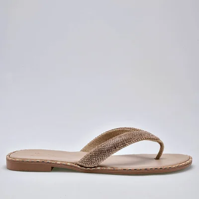 Sandalia piso para Mujer marca Celex Oro cod. 124891