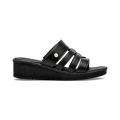 Sandalia cuña para Mujer marca Lady One Negro cod. 140486
