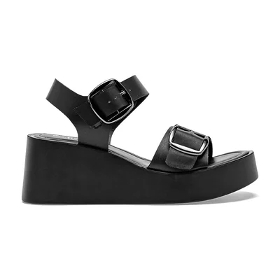 Sandalia Plataforma para Mujer marca Bon wild shoes Negro cod. 140288