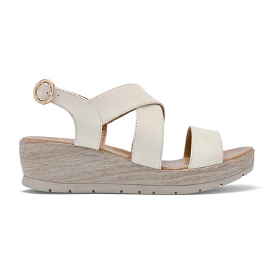 Sandalia Cuña para Mujer marca Been Class Marfil cod. 124794