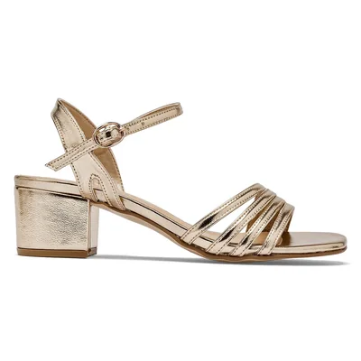 Zapatilla fiesta confort para Mujer marca First Avenue Oro cod. 125156