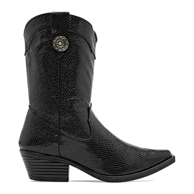 Bota vaquera para Mujer marca Taguesi Negro cod. 147447