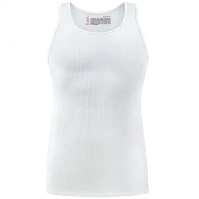 Camiseta Sport Blanca 3 Pack para Hombre Hanes Modelo Elo 3721C01