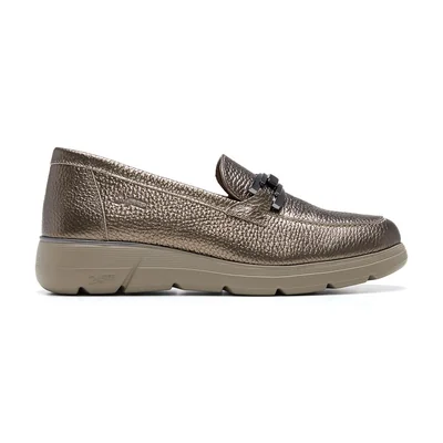 Mocasín Dorado 24 Hrs con Aplicación Herraje para Mujer