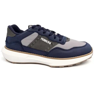 Tenis Casual Azul Ferrioni para Hombre
