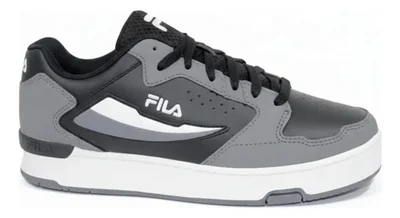 Tenis Fila Viskato Caballero Casual Urbano Gris Oscuro Lisa