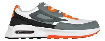 Tenis Fila Giovante Viz 1rm02539106 Cómodo Original Moda Blanco Con Gris Y Naranja Liso