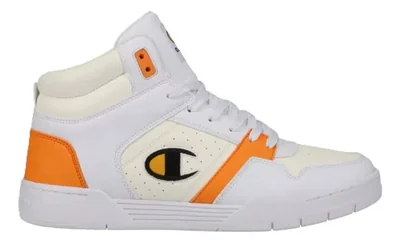 Tenis Bota Champion Court Hi Caballero Cas10286m Blanco/amar Blanco Lisa