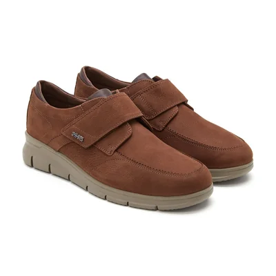 Zapato Casual con Velcro Café para Hombre