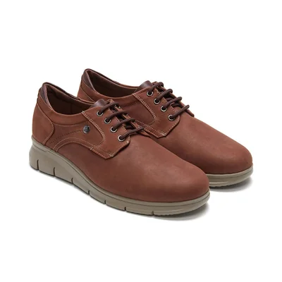 Zapato Casual en Piel 24 Hrs Café para Hombre