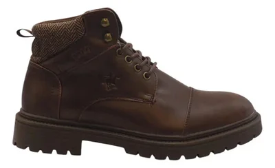 Bota Polo Caballero Hom020miel Confortable Original Moda Café Liso