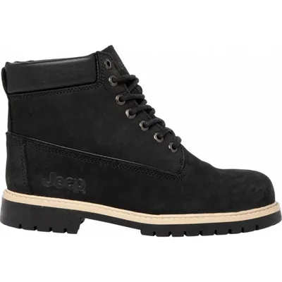 Bota trabajo industrial caballero negro piel Jeep modelo 3801