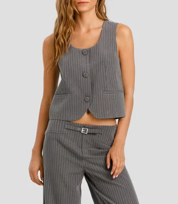 Chaleco Rayas Lurex Kate Mujer
