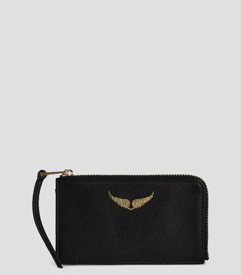 Tarjetero en piel graneada Card Grained Leather Zadig & Voltaire Unisex