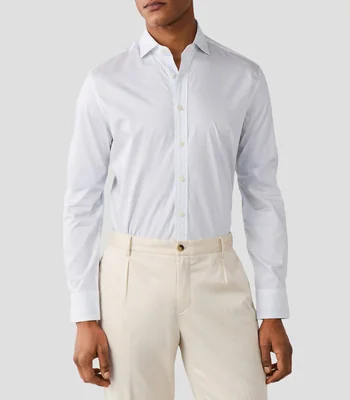 Camisa con líneas manga larga Hombre