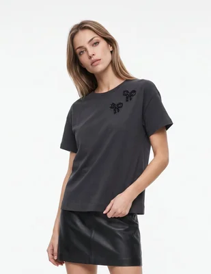Playera Penny Black manga corta para mujer