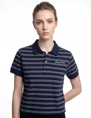 Playera tipo polo para mujer