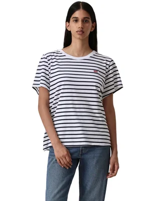 Playera manga corta cuello redondo para mujer