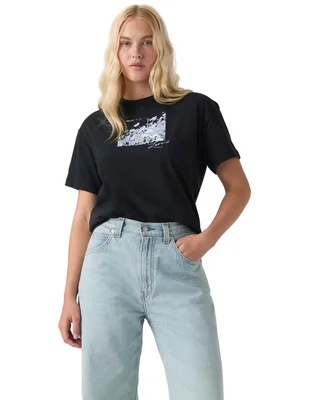 Playera manga corta cuello redondo mujer