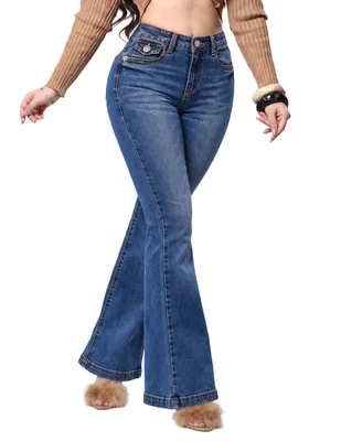 Jeans boot cintura baja para mujer