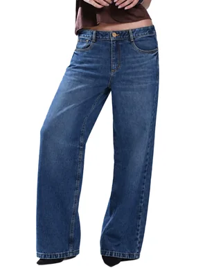 Jeans relaxed straight para mujer