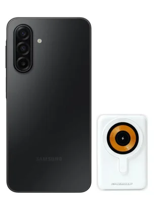 SAMSUNG A17 128GB SUPER AMOLED PLUS 6.7 PULGADAS COLORNEGRO + BATERIA PORTATIL MAGSAFE CYBERSHOP 10,000 MAH 22.5W