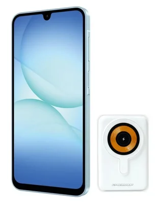 SAMSUNG A17 128GB SUPER AMOLED PLUS 6.7 PULGADAS COLOR AZUL + BATERIA PORTATIL MAGSAFE CYBERSHOP 10,000 MAH 22.5W