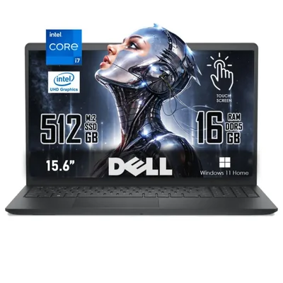 Laptop Dell 15 Touch Core i7-1355u 16GB RAM 512GB SSD Windows 11 Carbon Black