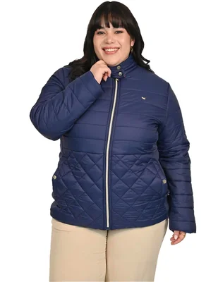 Chamarra casual de algodón para mujer